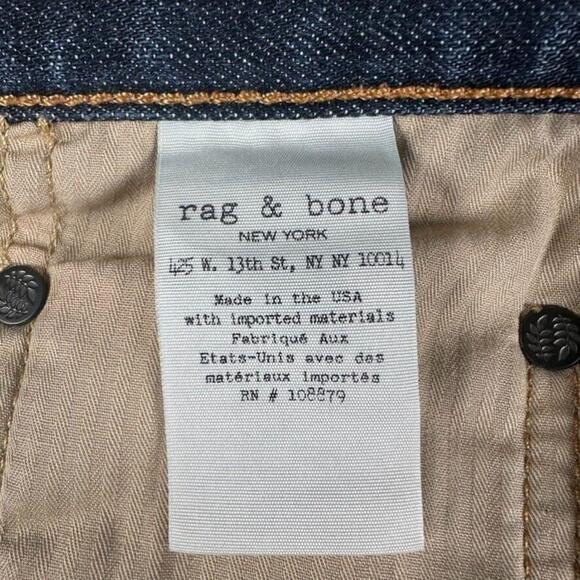Rag & Bone Jeans Mens 32 USA - American Selvedge Denim Tempest Slim Leg Fit 2 - Picture 7 of 16